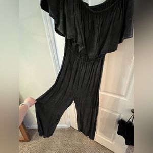 Audrey 3+1 Off the Shoulder Ruffle Jumpsuit